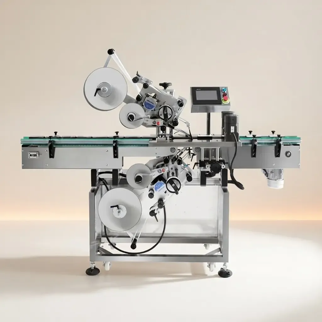 Automatic Top and Bottom Labelling Machine