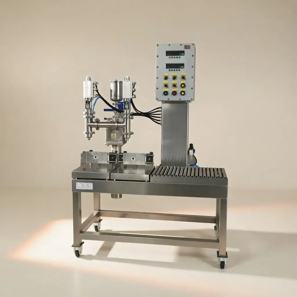 Semi-automatic 2 Head Liquid Weigh Filler