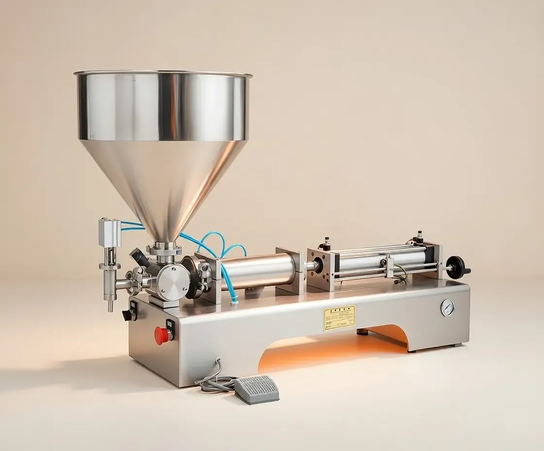 Single-head semi automatic pneumatic liquid filler